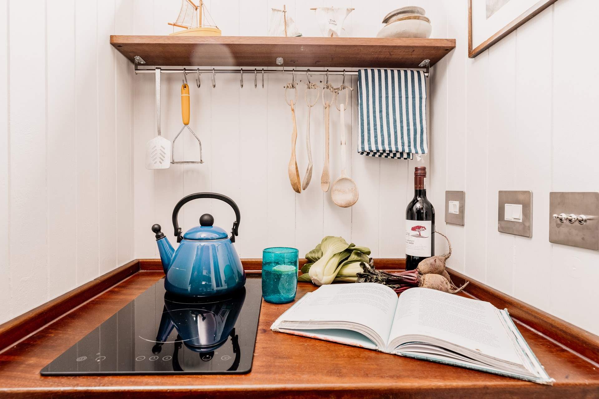 Unique quality features run throughout, such as hand-carved utensils.