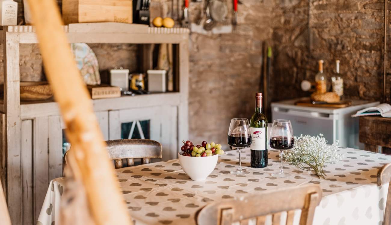 Gather around the table and enjoy quality time together. 