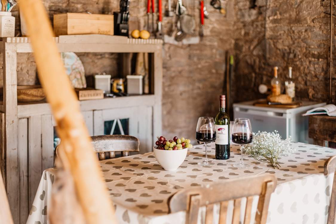 Gather around the table and enjoy quality time together.