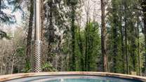Where better to practice forest bathing and blue mind therapy? 