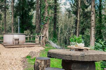 Enjoy dining al fresco and embrace magical moments in the hot tub.