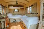 Thoughtfully crafted, the hut can sleep a family of four (the two extra beds can be made up by arrangement).