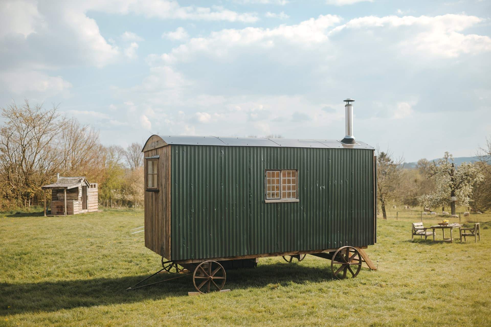 To the left, you'll find the separate WC and open air shower.