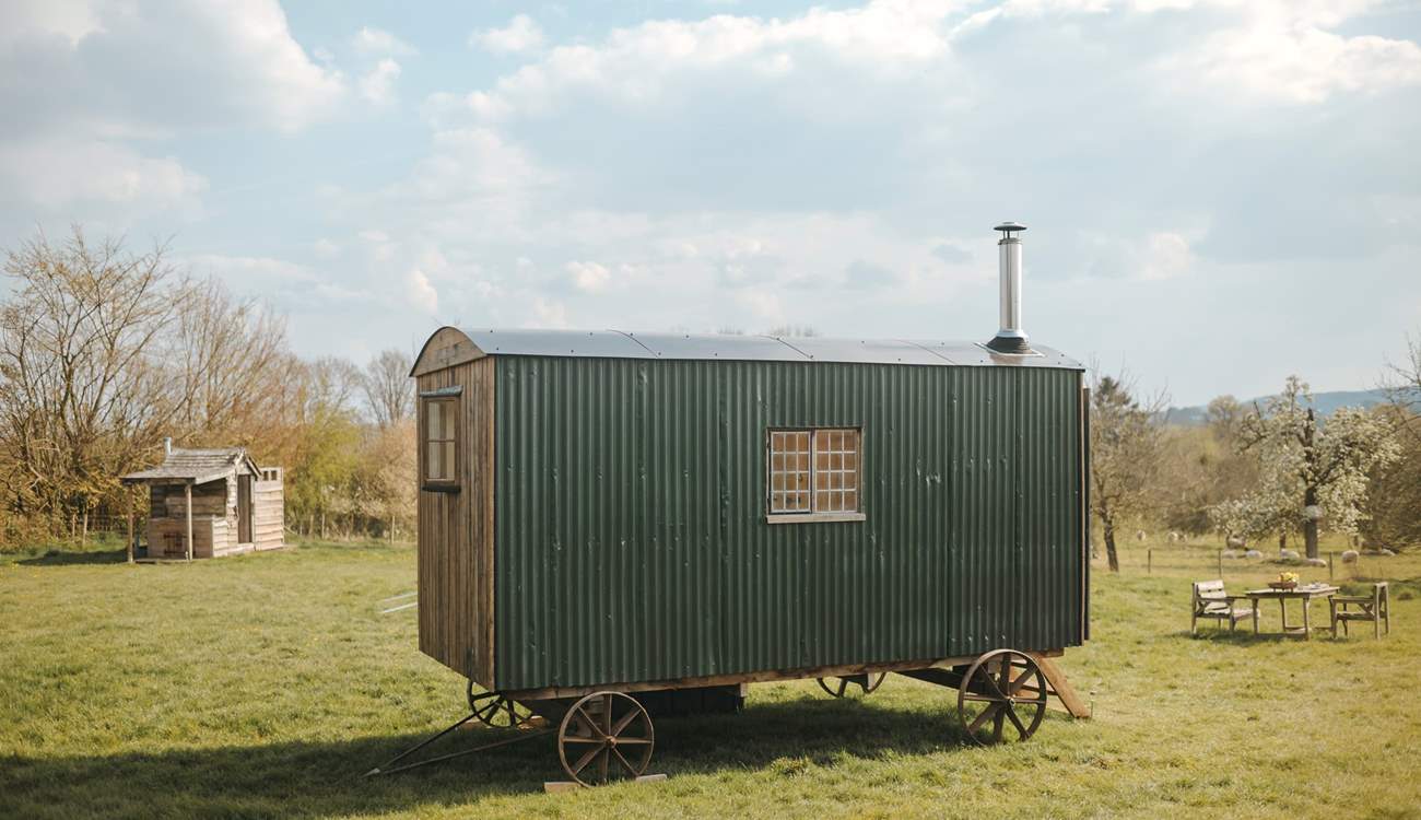 To the left, you'll find the separate WC and open air shower.