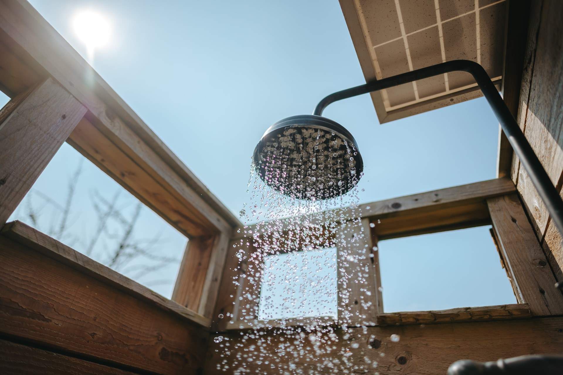 Shower in the wilds...