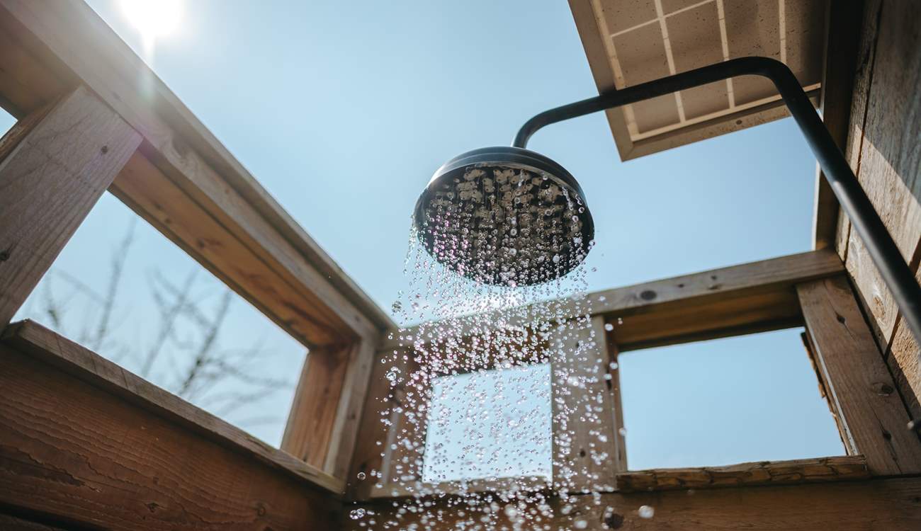 Shower in the wilds...