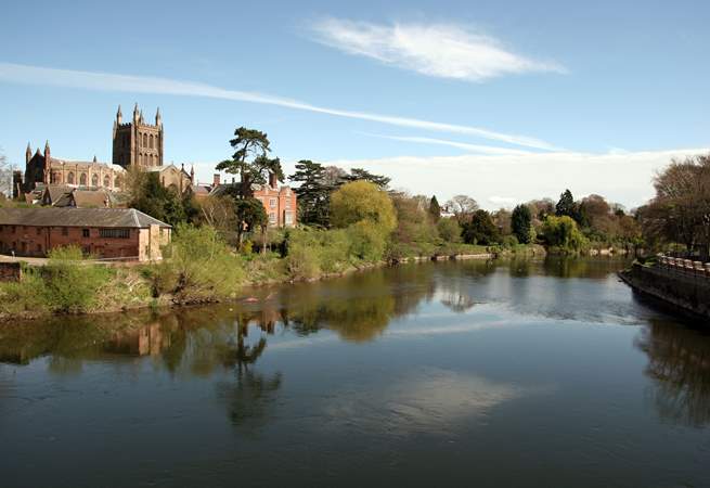 Wander the city of Hereford for scenes out of a storybook. 
