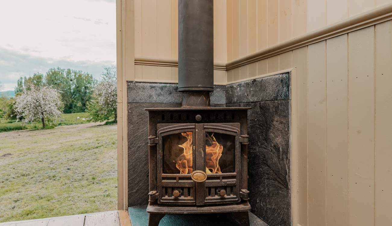 With a lovely wood-burner to keep you cosy.