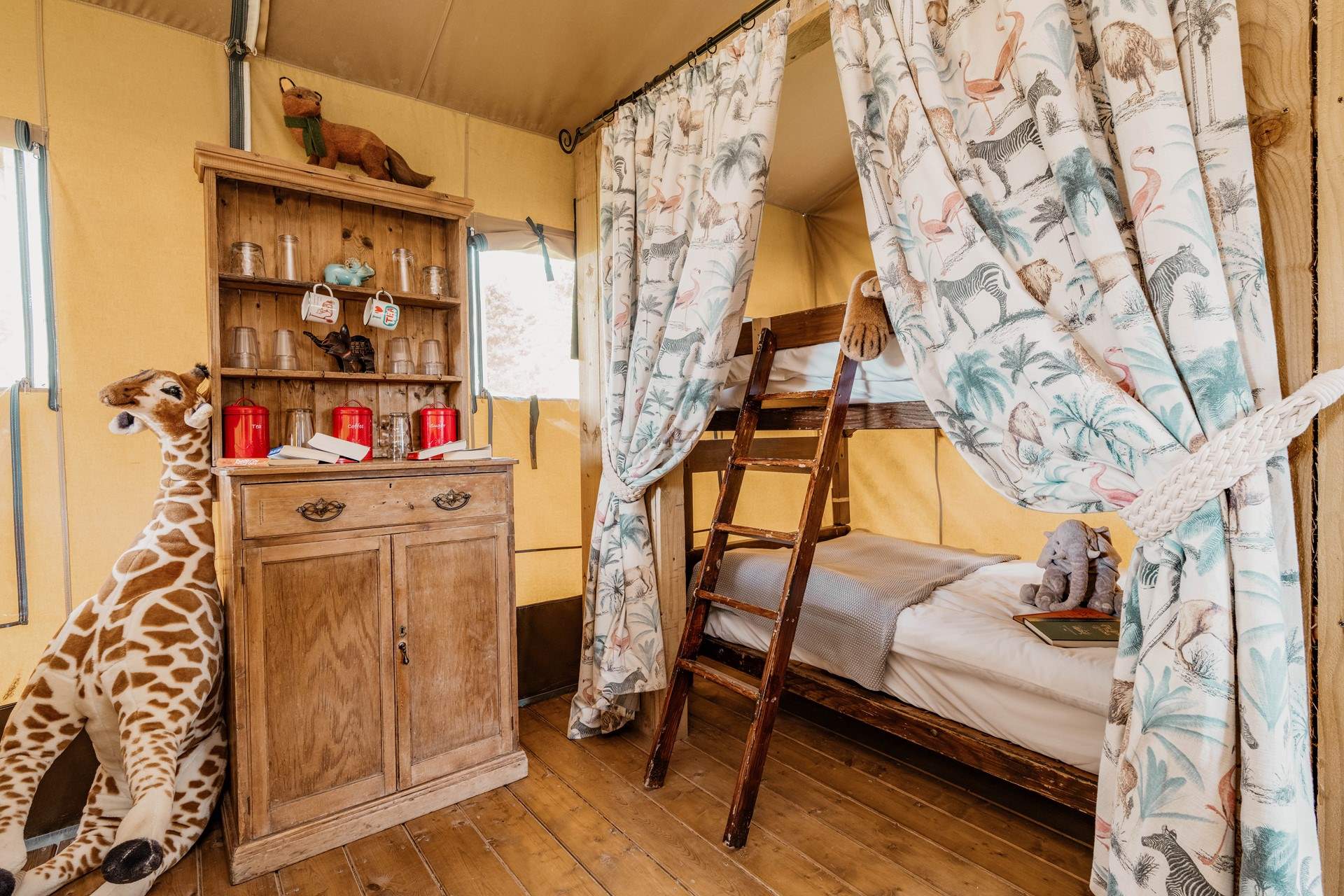 The little ones will love their bunk-beds.