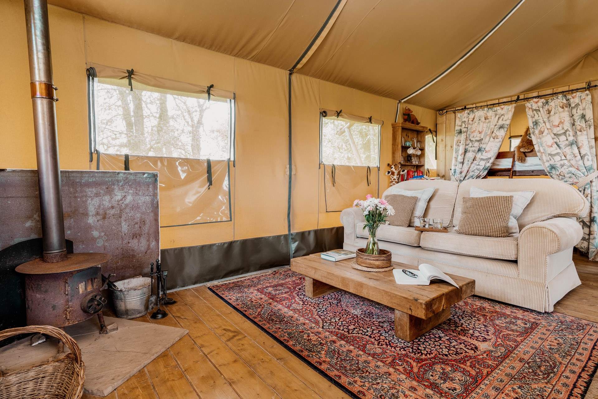 Light the wood-burner and get comfy on the sofa with a good read.