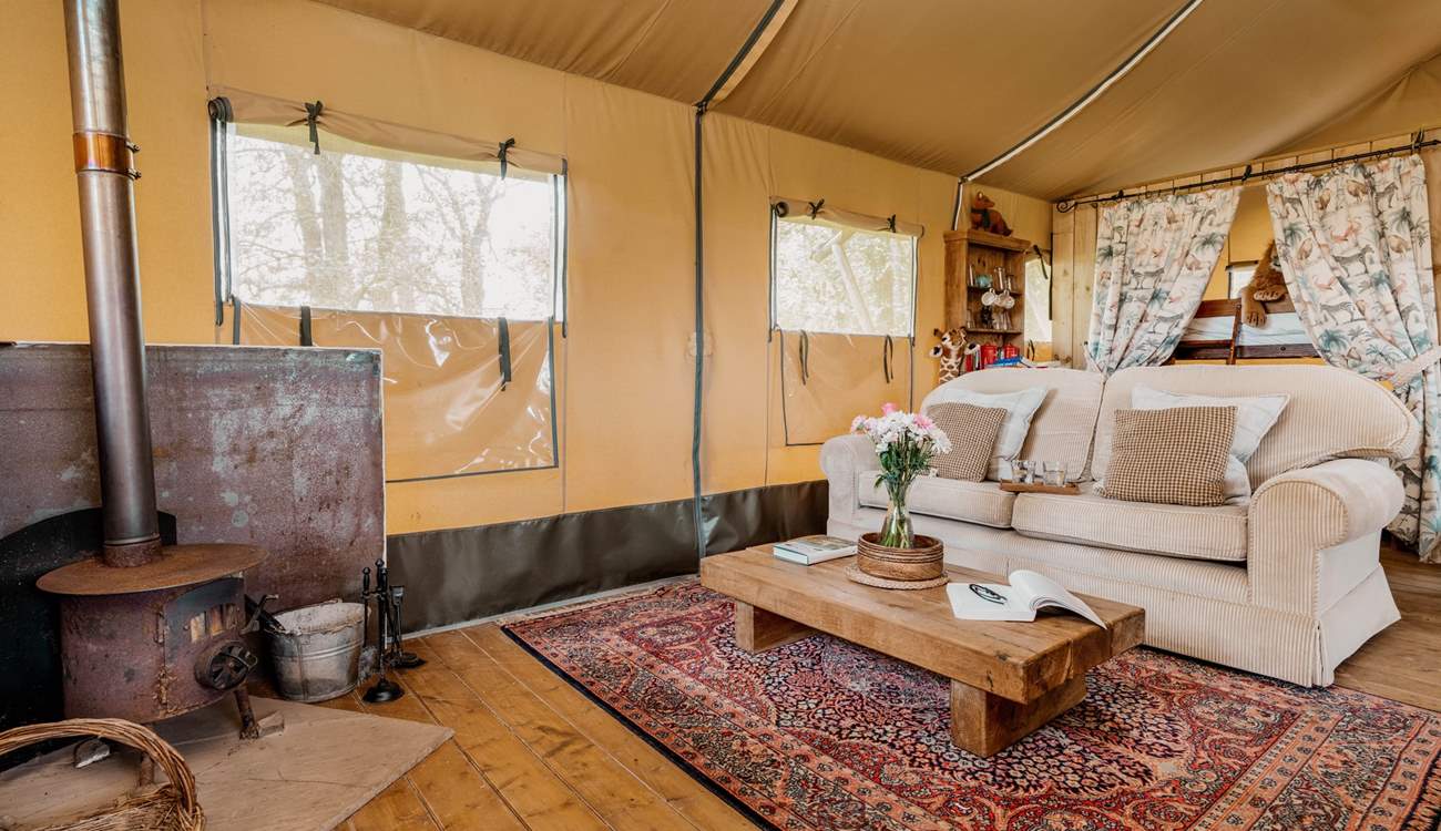 Light the wood-burner and get comfy on the sofa with a good read.