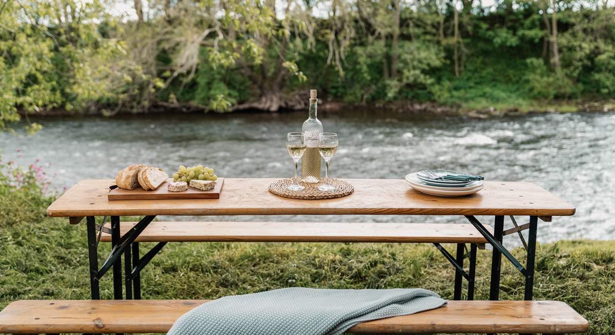 Riverside dining awaits...