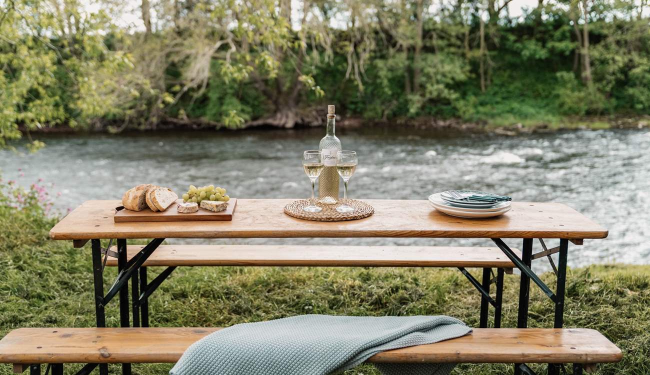 Riverside dining awaits...