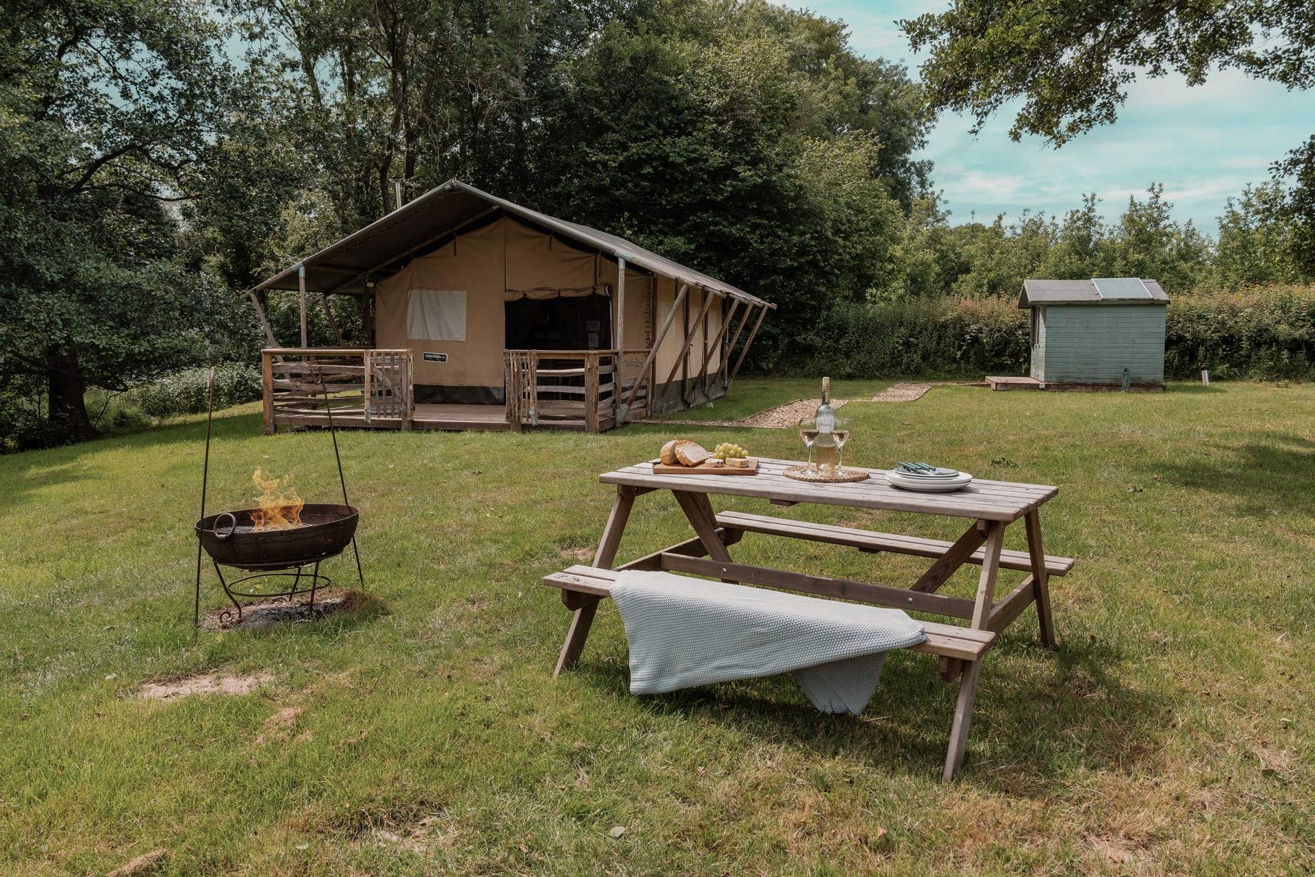 An enchanting spot for some alfresco dining. 