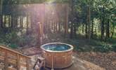 The heavenly wood-fired hot tub is a dream come true. - Thumbnail Image