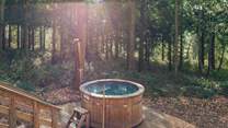 The heavenly wood-fired hot tub is a dream come true.