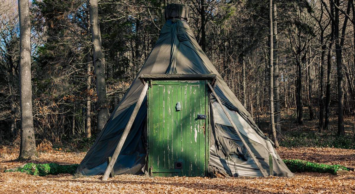 A short stroll away sits this magical tipi.