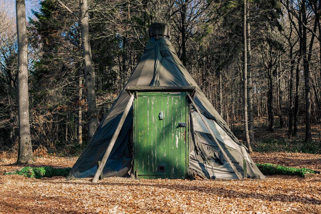 A short stroll away sits this magical tipi.