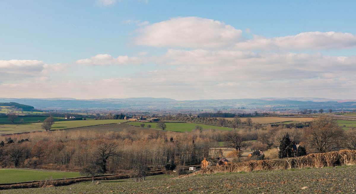 Admire far reaching views of the Herefordshire countryside. 