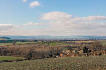 Admire far reaching views of the Herefordshire countryside.