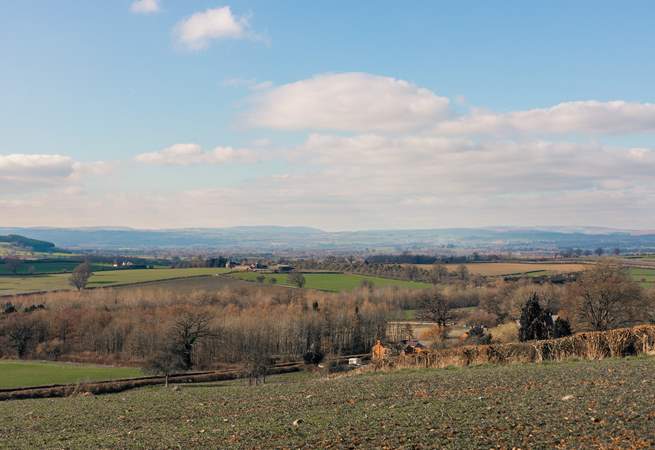 Admire far reaching views of the Herefordshire countryside. 