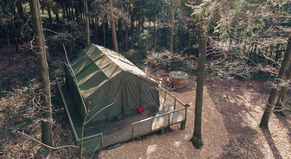 The Hideout from above.