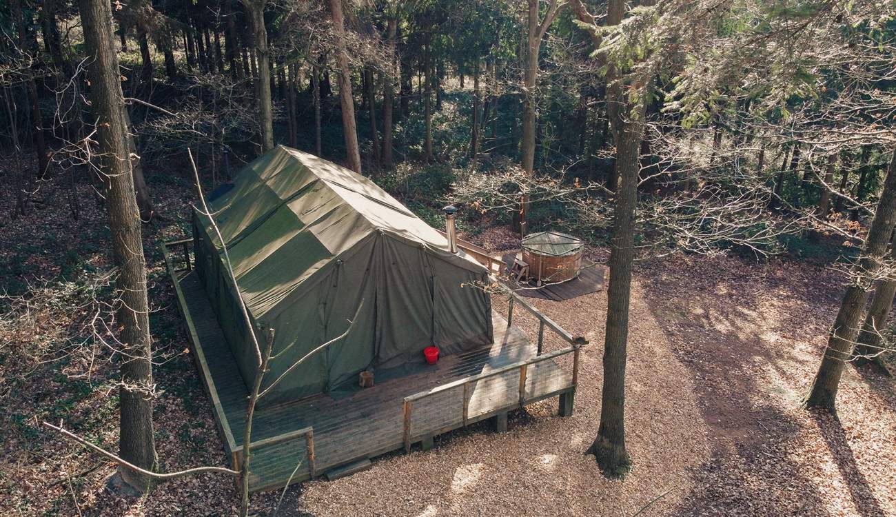 The Hideout from above.