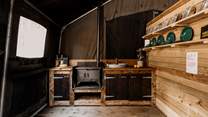 Cook up some holiday delights over the wood-burning stove.