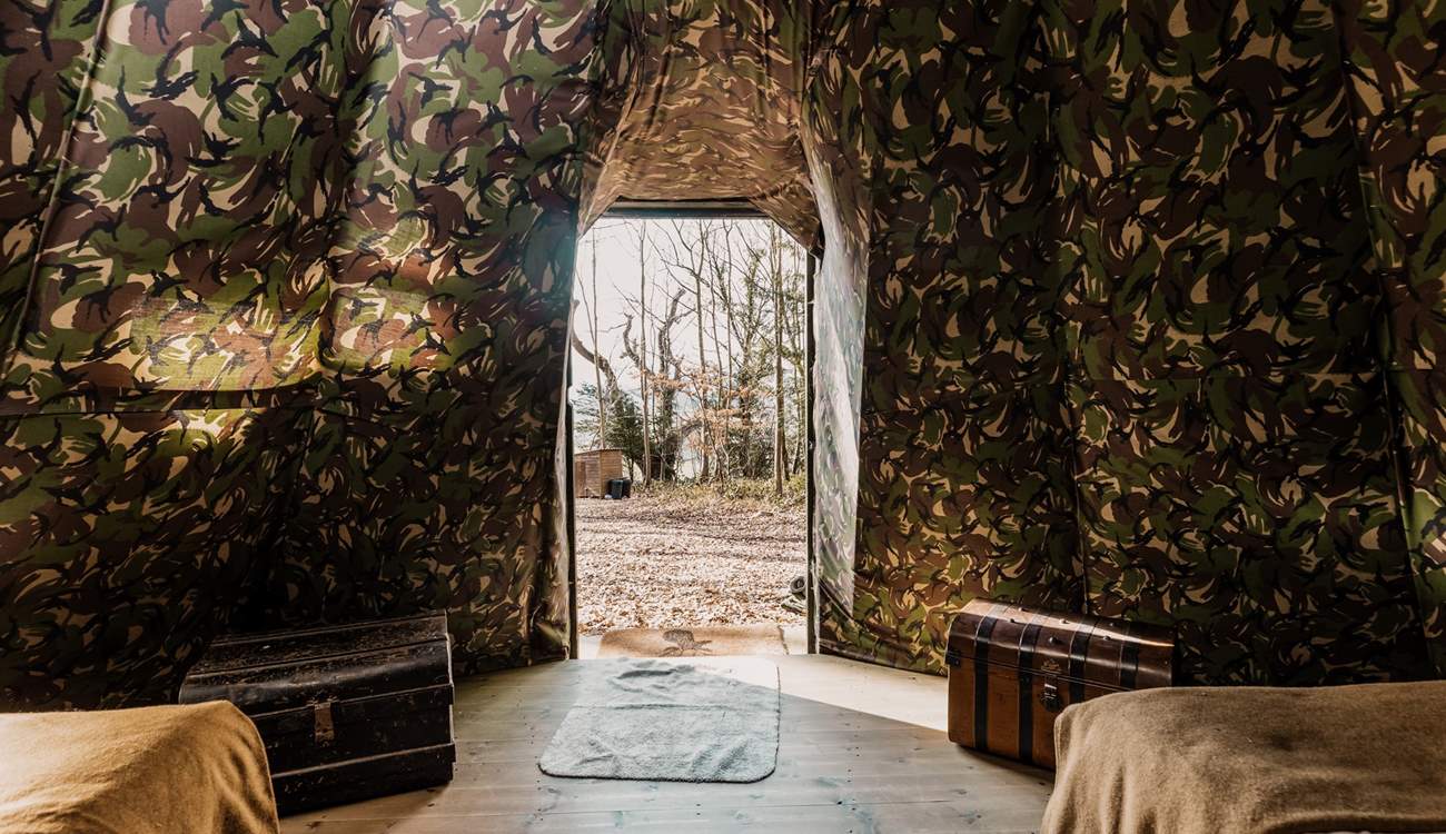 Nestled amongst the trees.