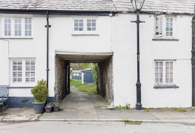This characterful passage leads from the village square to the cottage. Parking can be found in at the village square opposite or in the nearby car park.