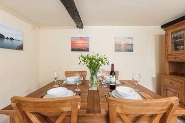 Gather the family around the dining-table to chat about the adventures of the day.