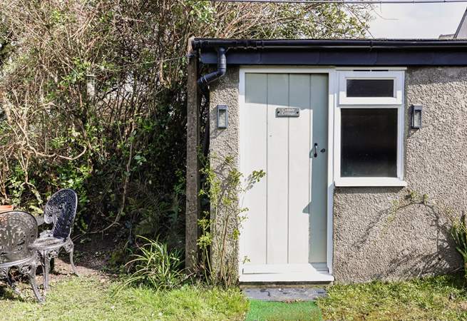 The lockable utility-room is just 25 yards from the cottage, this is where you will find the washer/drier and freezer.