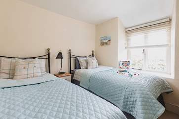 The twin room is ideal for either children or adults.