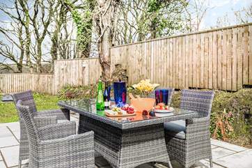 The enclosed garden is the perfect place for the children and family dogs to let off steam.