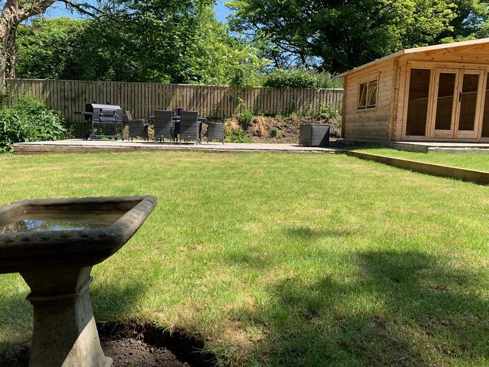 The gorgeous secluded garden is 90 yards away along a footpath and here you can relax surrounded by nature.