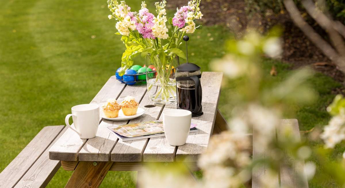 The perfect spot for coffee, cake and perhaps a game of Boules.