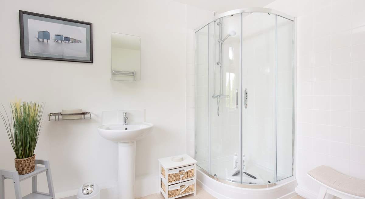 The shower-room.