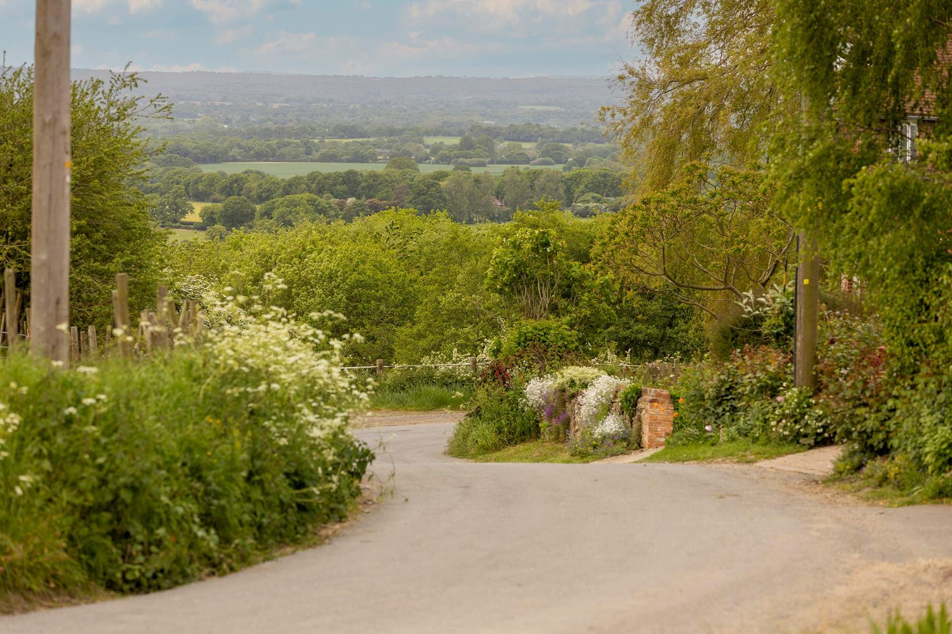 The surrounding countryside.