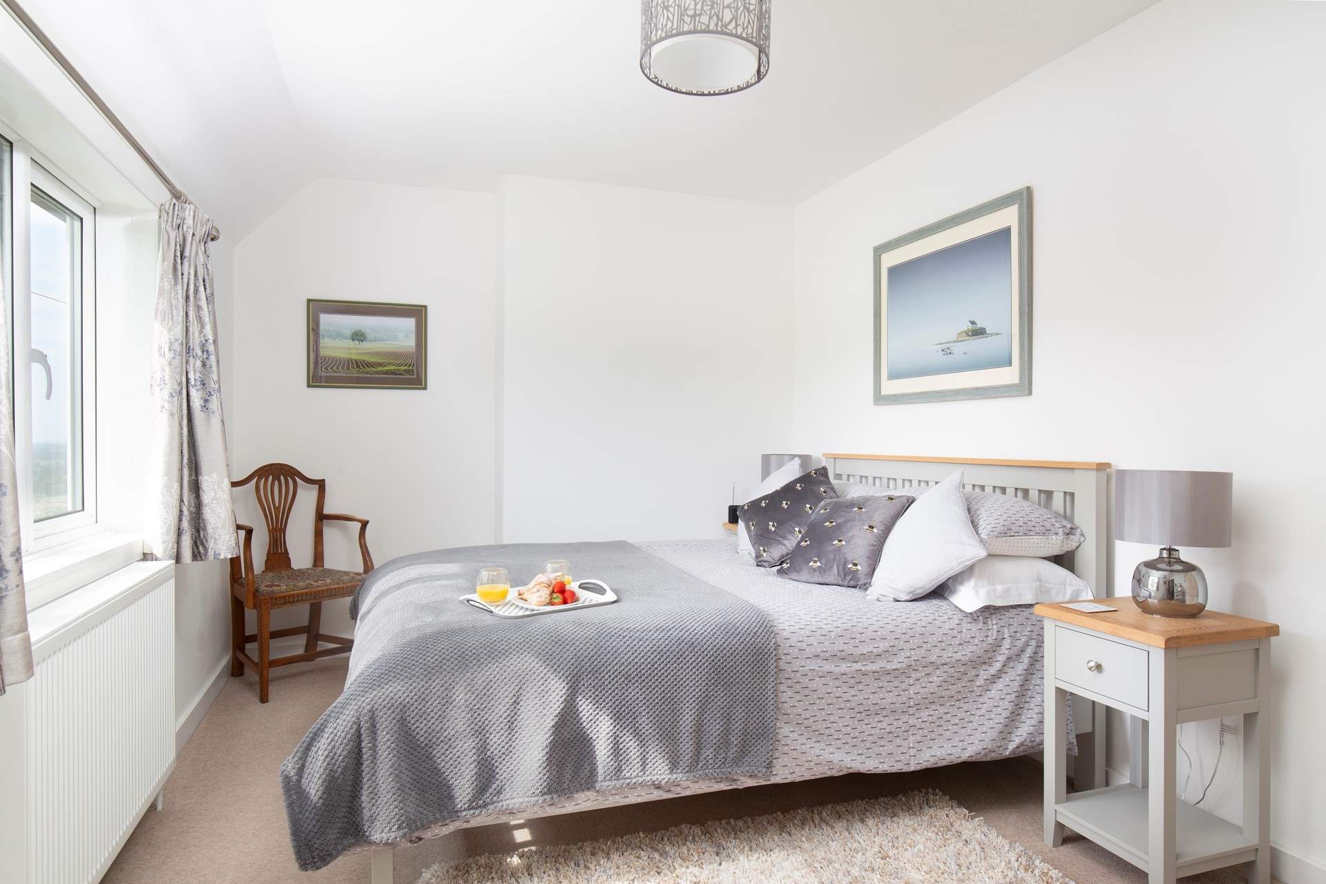 Upstairs you'll find a spacious king-size double bedroom.