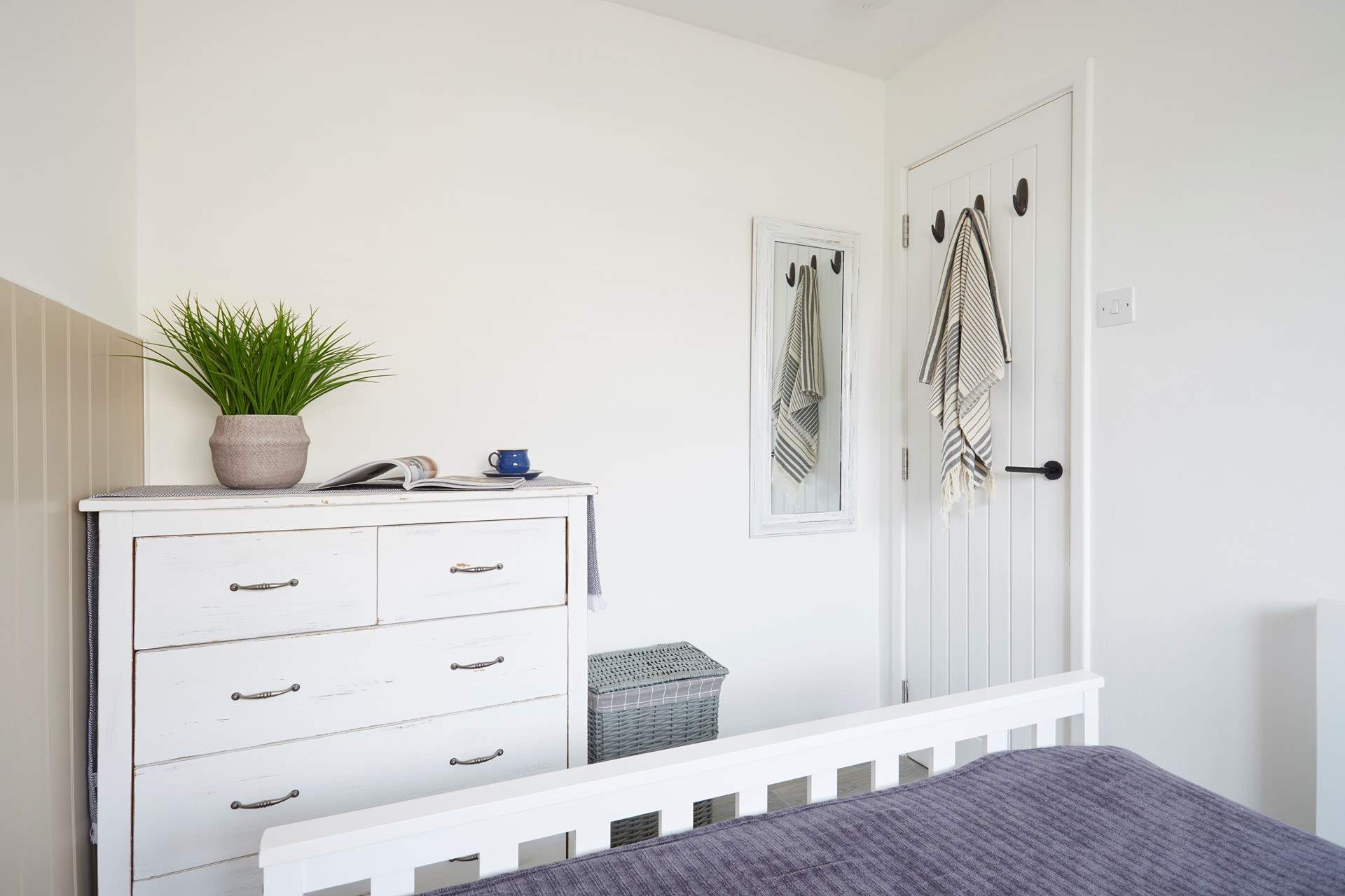 The charming double bedroom. 