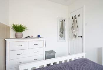 The charming double bedroom. 