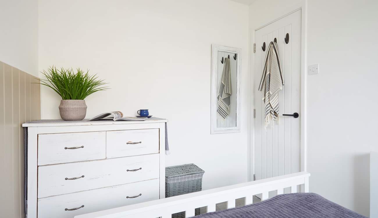 The charming double bedroom. 