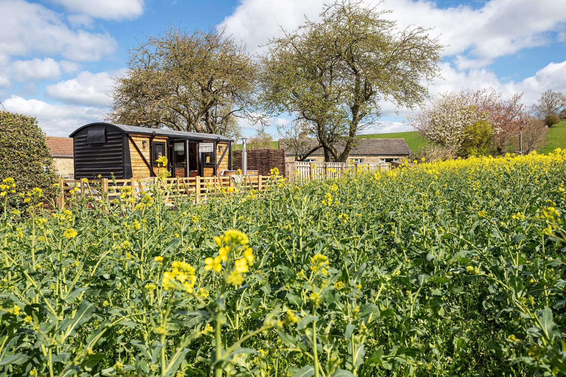 Nestled in nature and on the edge of a picturesque working farm. 