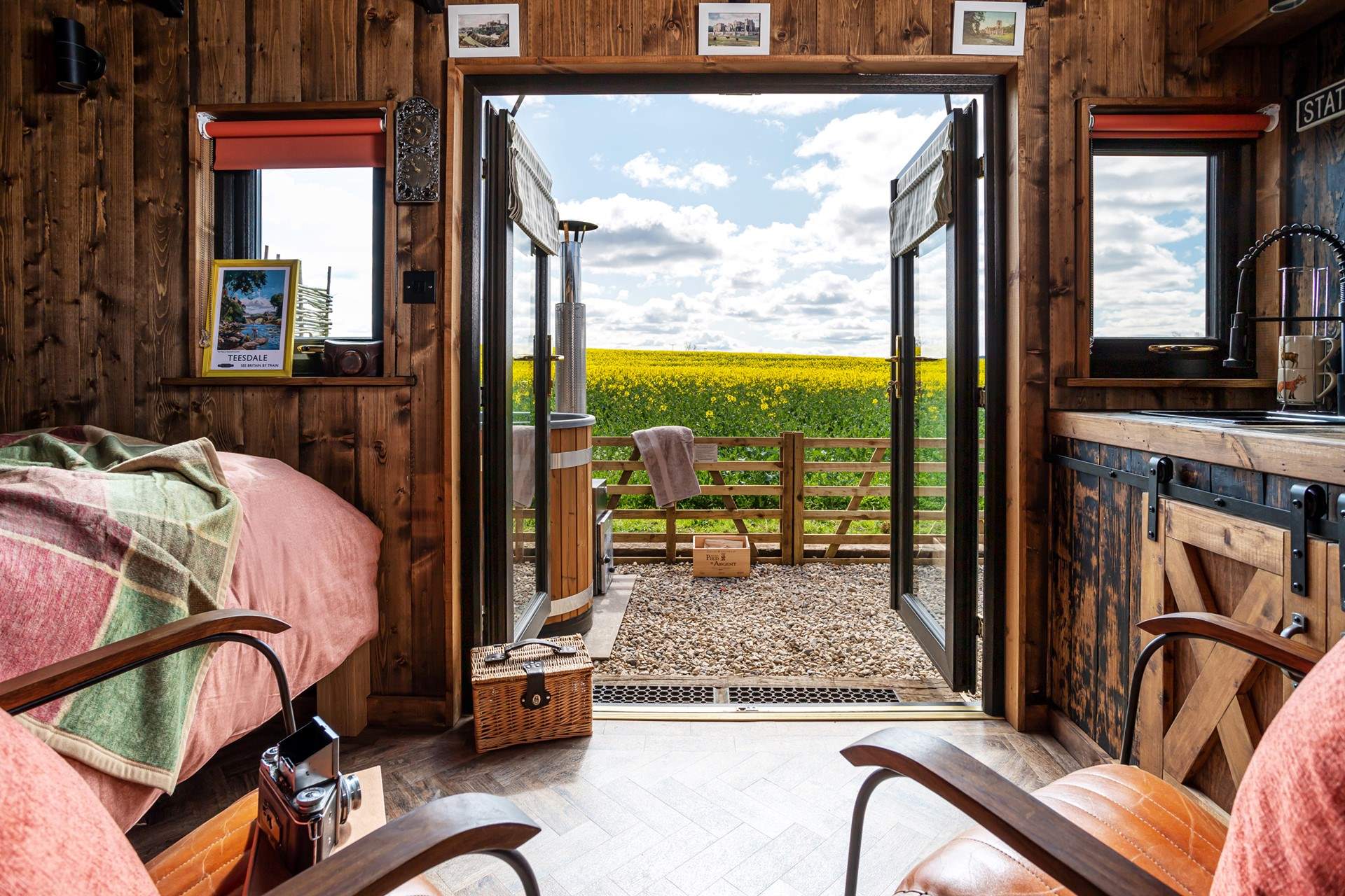 Open the double doors and admire the spellbinding view.