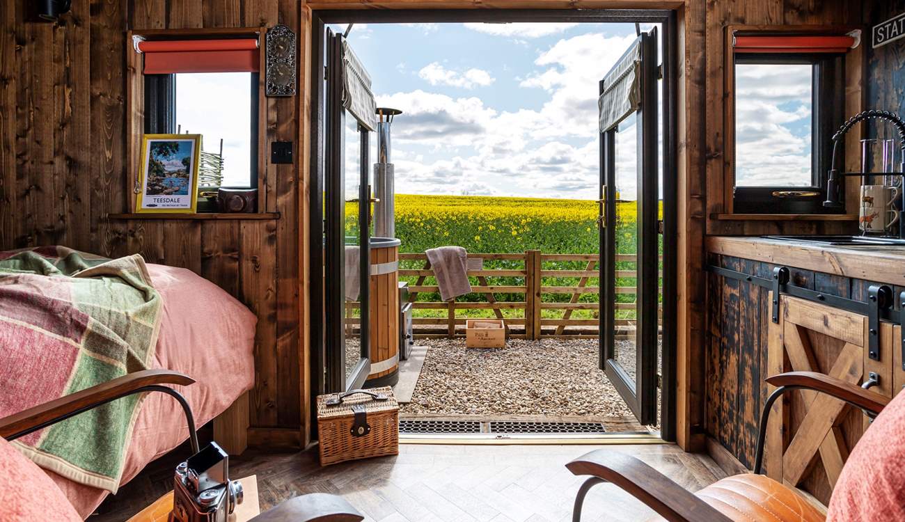 Open the double doors and admire the spellbinding view.