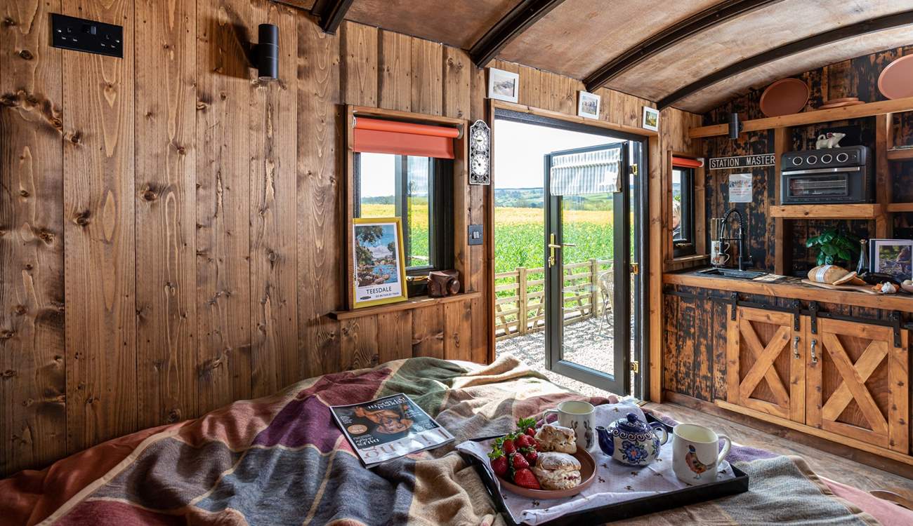 And the view can even be admired from where you rest your head. 