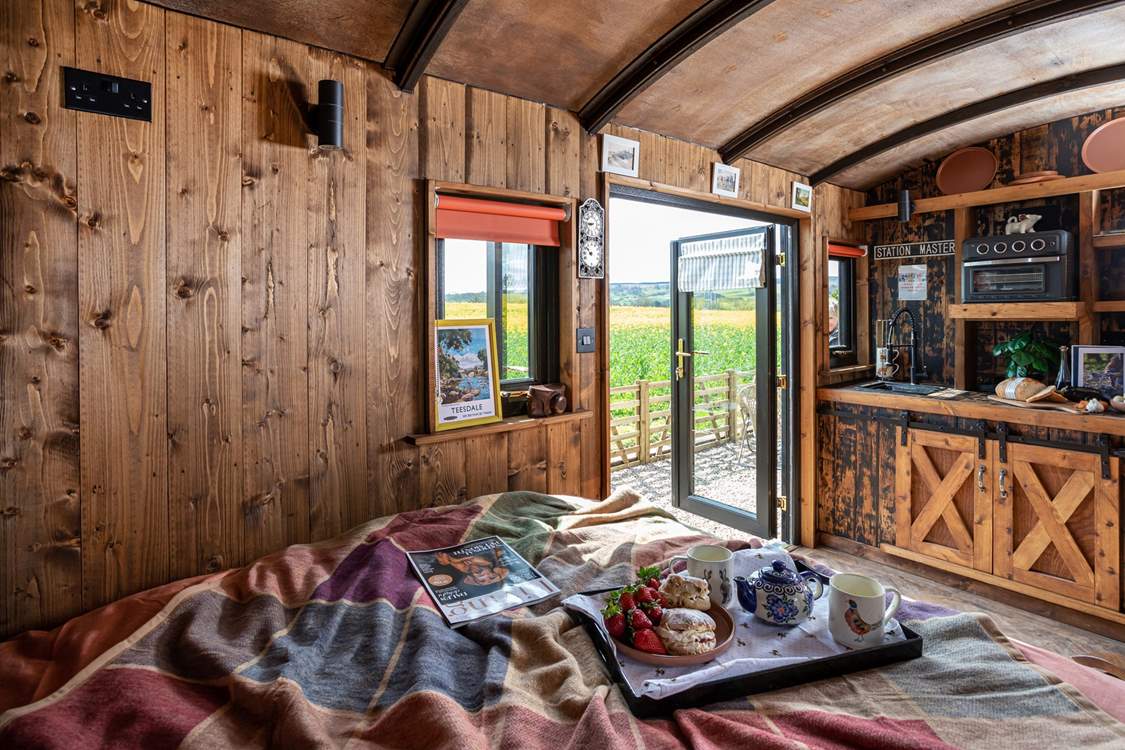 And the view can even be admired from where you rest your head.