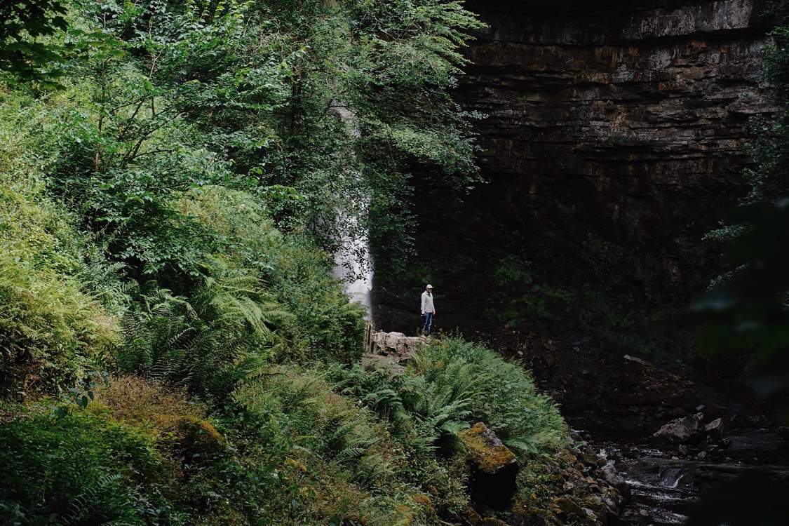 Hardraw Force, England's largest single-drop waterfall, is under an hour away.