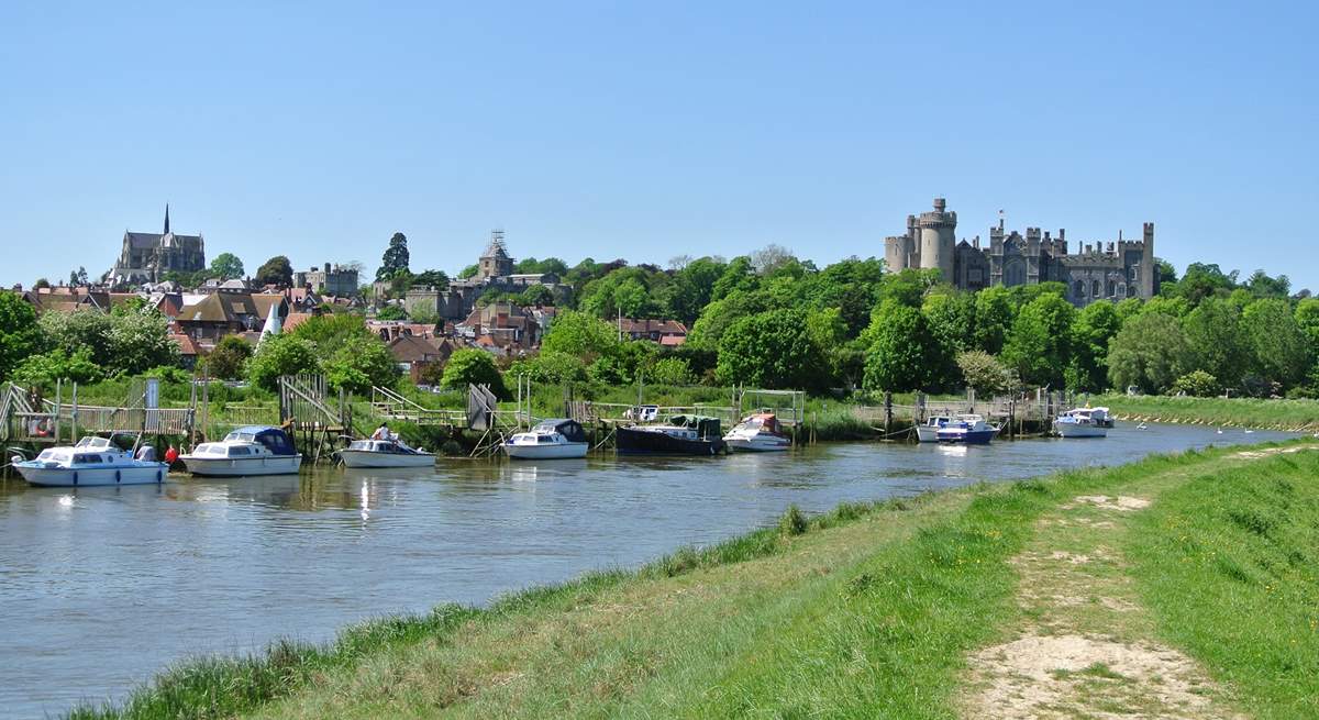 Take a trip to Arundel and visit the historic castle after a walk along the River Arun. 