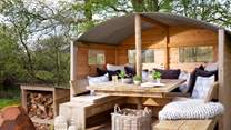 The special al fresco seating area is a dream come true. 